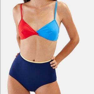 Solid and Striped Brigitte Bottom in All American